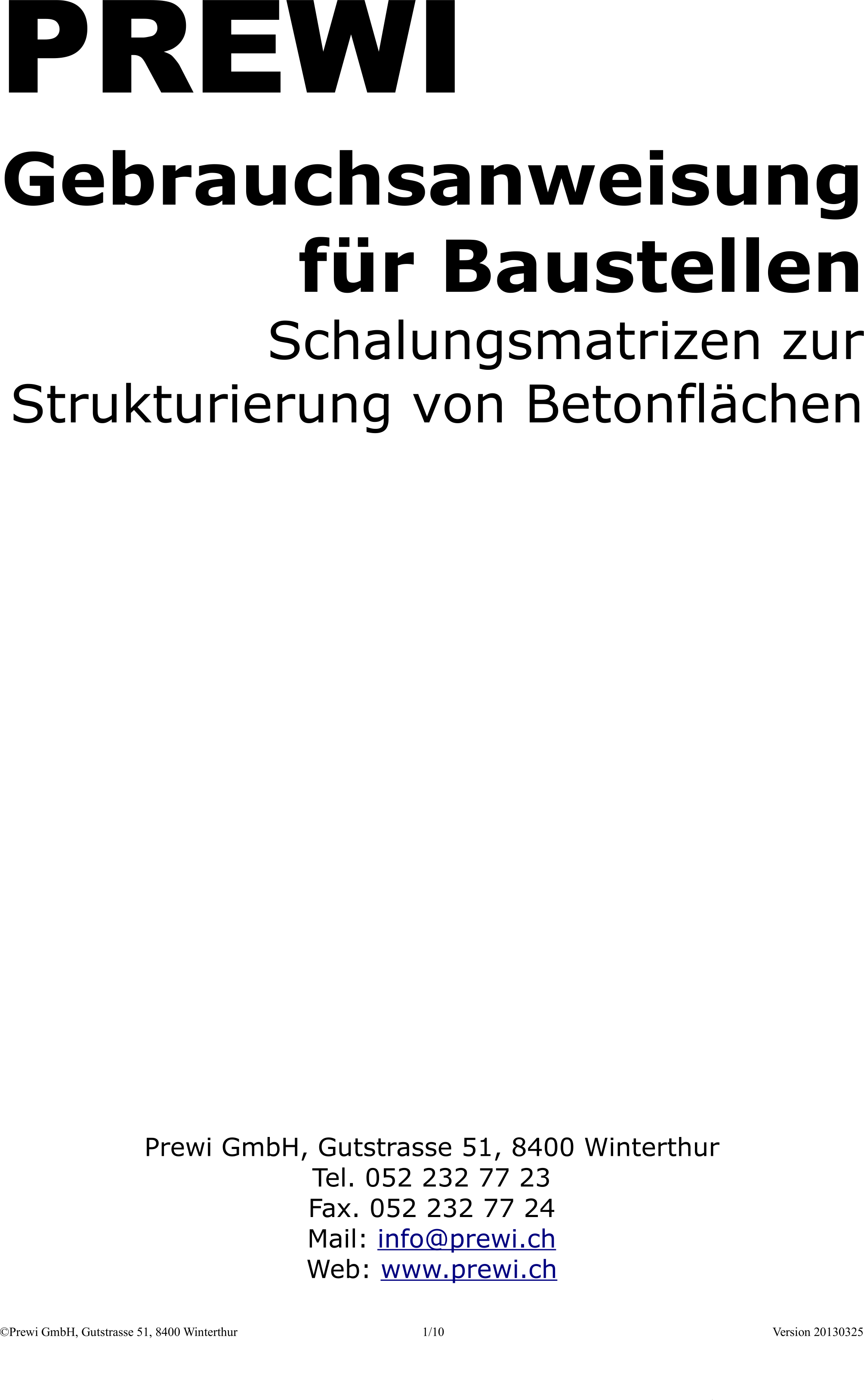 Gebrauchsanweisung