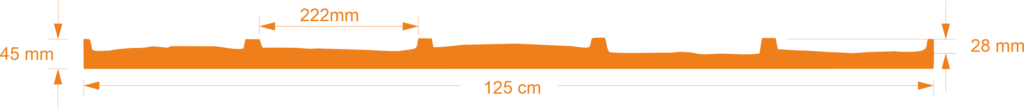 Marcatone – Querschnitt der Strukturmatrize