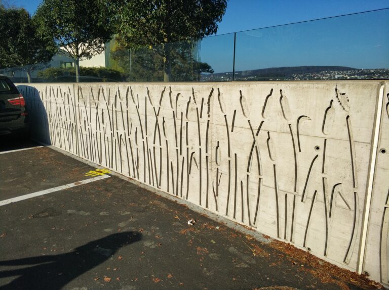 Kilchberg Schilfgras – Strukturmatrize Jahreszahlen/Buchstaben/Spezial, Anwendungsbeispiel 1